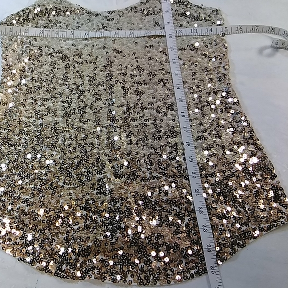 Express top whit sequin size XS, Y2K, Party, Festival, Formal. - Picture 6 of 7
